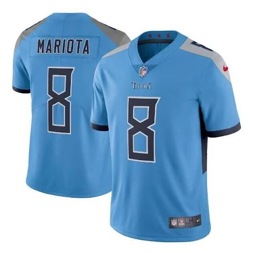 Men Tennessee Titans #8 Marcus Mariota Nike Light Blue Vapor Limited NFL Jersey